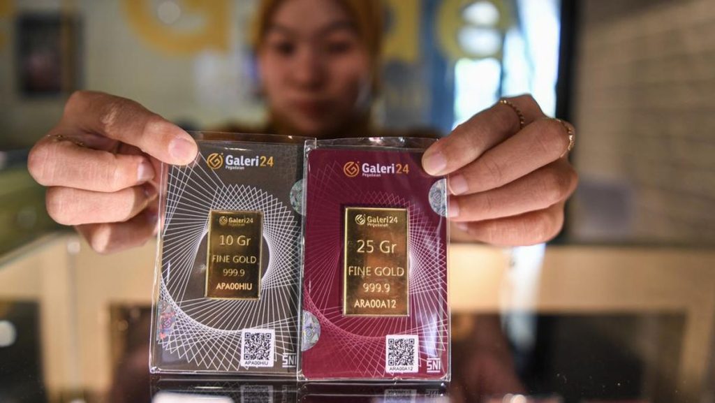 Harga Emas Antam Cetak Rekor Lagi, Tembus Rp1,846 Juta per Gram